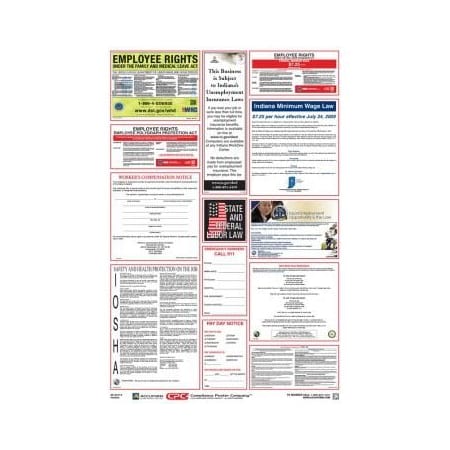Accuform OSHA SAFETY POSTER COMBO STATE, PPG300IN PPG300IN